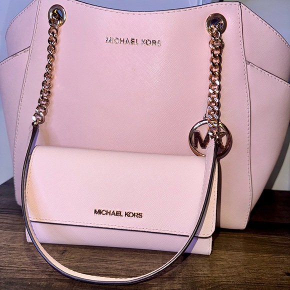 Michael Kors Collection Pink Bag Set - Picture 1 of 10